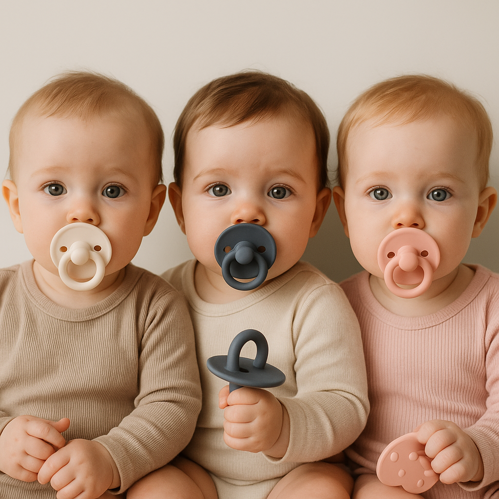 Pure Silicone Dummy - Size 1 (0-6 Months) BPA-free, Round Nipple