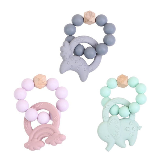 BPA-Free Soft  Baby Chew Sensory Silicone Baby Teether