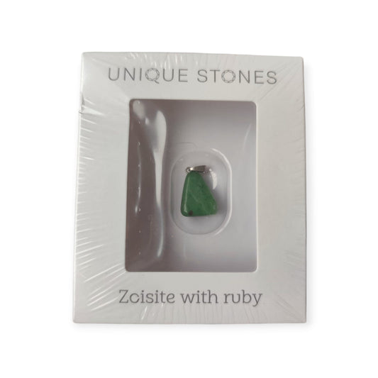 UNIQUE STONES Zoisite with ruby with a certificate
